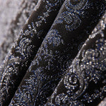 Brocado Lurex Azul Cinzento - Ribes y Casals