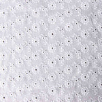Bordado suíço margaridas retro branco - Ribes y Casals