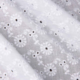 Bordado suíço margaridas retro branco - Ribes y Casals