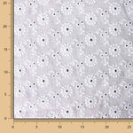 Bordado suíço margaridas retro branco - Ribes y Casals