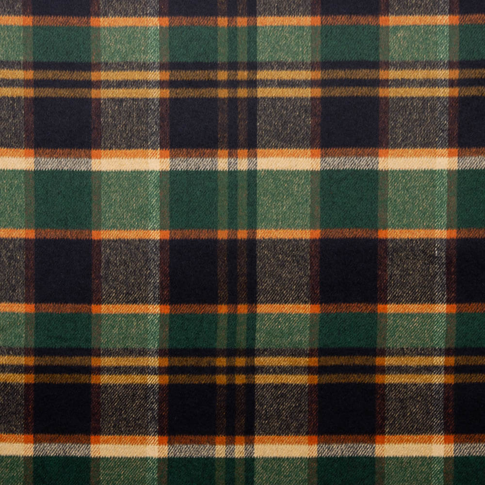 Retal Mouflón Cuadros Checks Verde-Beige 70x150 cm - Ribes y Casals