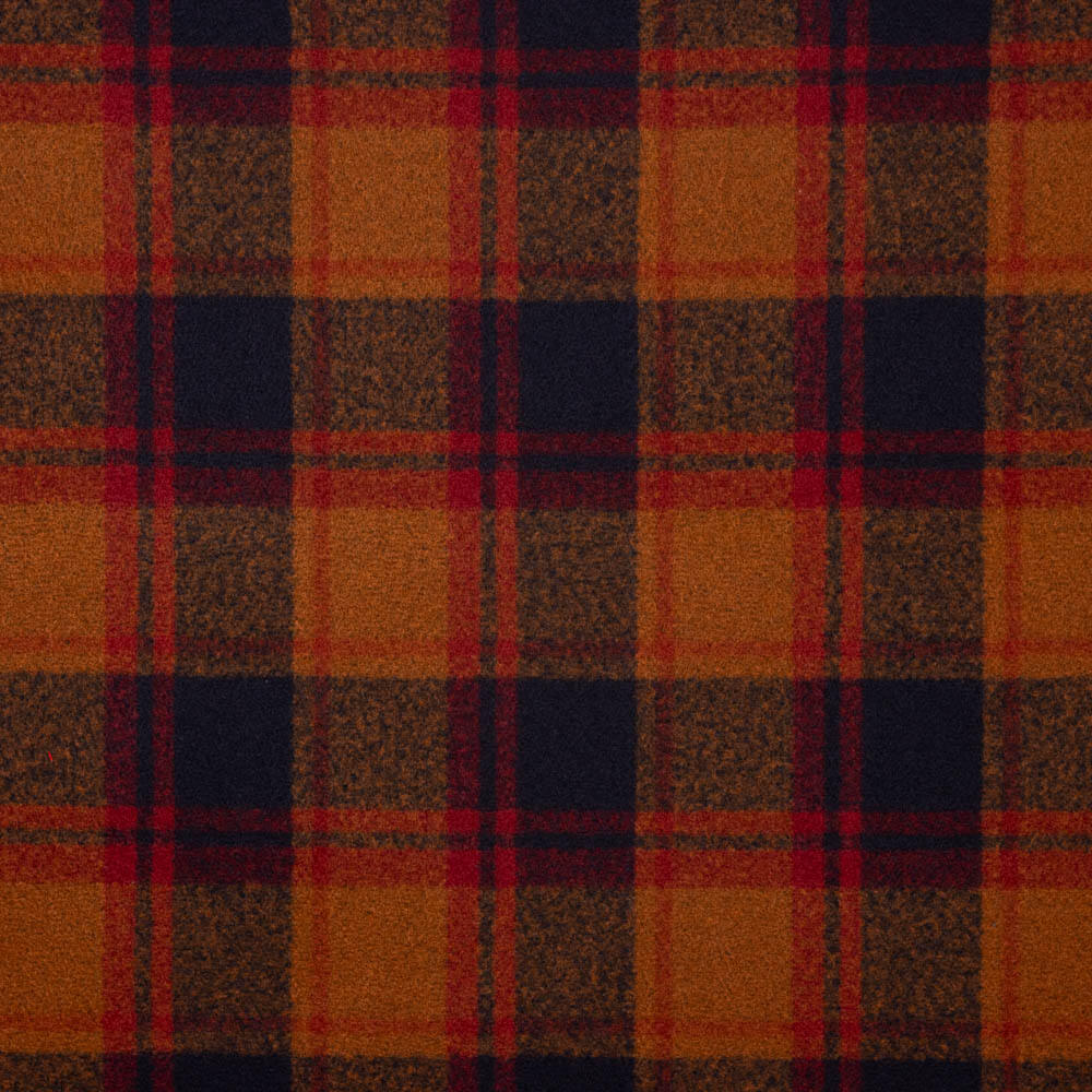 Mouflon Xadrez Lã Laranja-Vermelho - Ribes y Casals