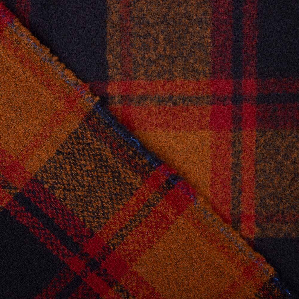 Mouflon Xadrez Lã Laranja-Vermelho - Ribes y Casals