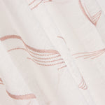 Cortina Bordada Penas Rosa - Ribes y Casals