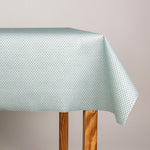 Toalha de Mesa Resinada Antimanchas Losango Hikari Verde Aqua - Ribes y Casals