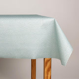 Toalha de Mesa Resinada Antimanchas Losango Hikari Verde Aqua - Ribes y Casals