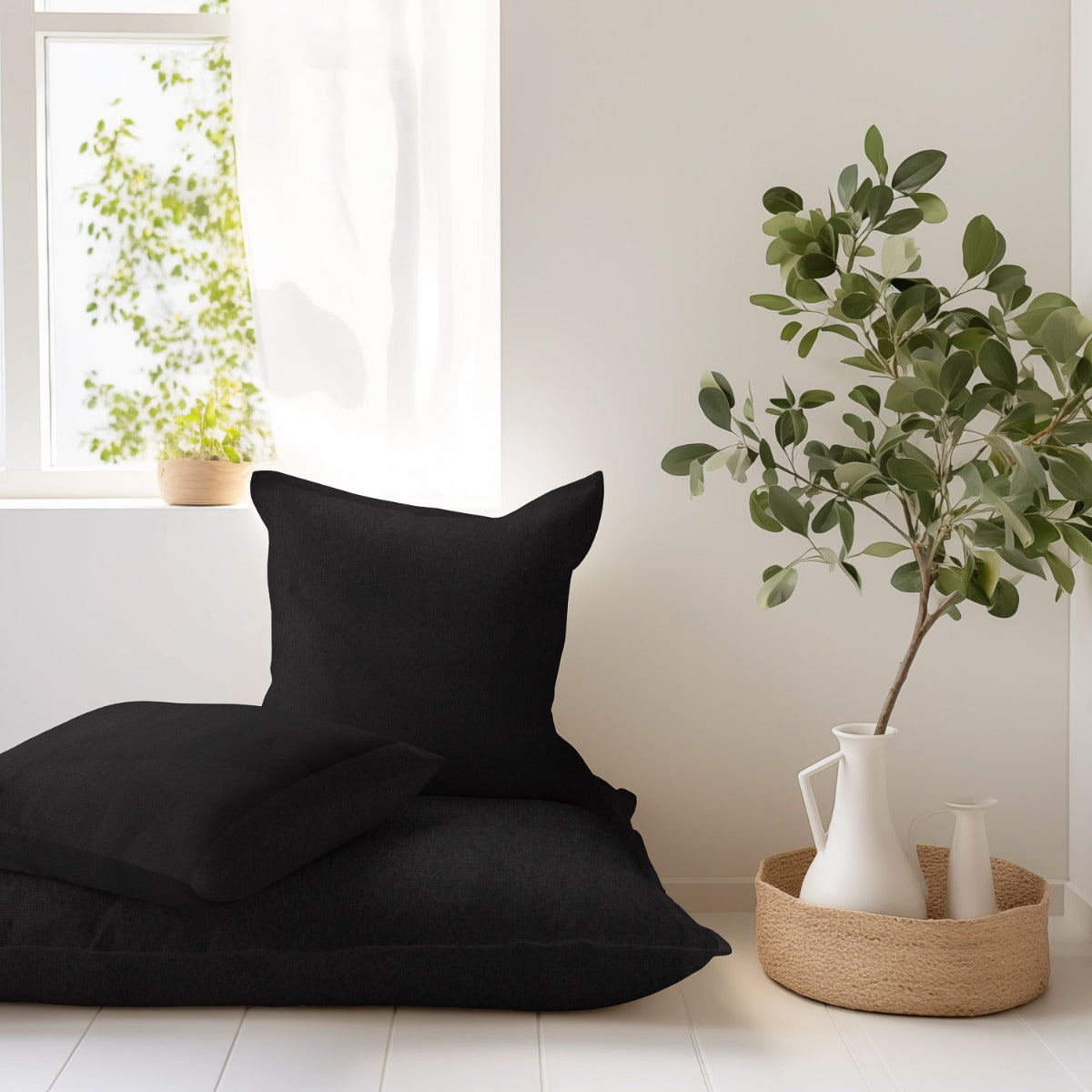 Alcântara Estofos Anti-Nódoas Preto - Ribes y Casals