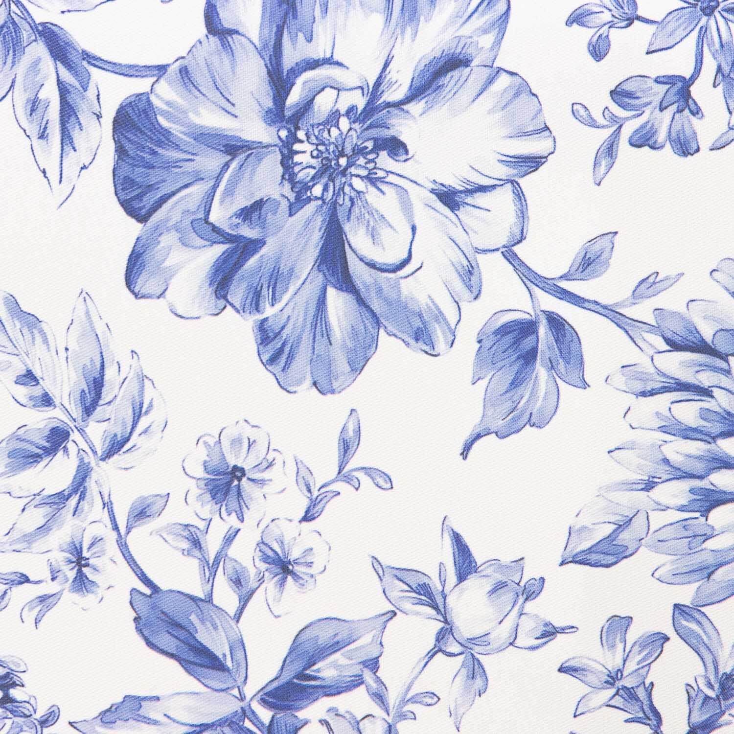 Toalhas de Mesa Antimanchas Floral Azul Clássico - Ribes y Casals