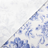 Toalhas de Mesa Antimanchas Floral Azul Clássico - Ribes y Casals