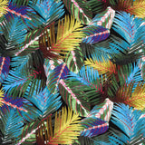 Viscose Estampado Palmas Azuis - Ribes y Casals