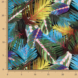 Viscose Estampado Palmas Azuis - Ribes y Casals