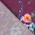 Rústico Estampado Floral Bordô - Ribes y Casals