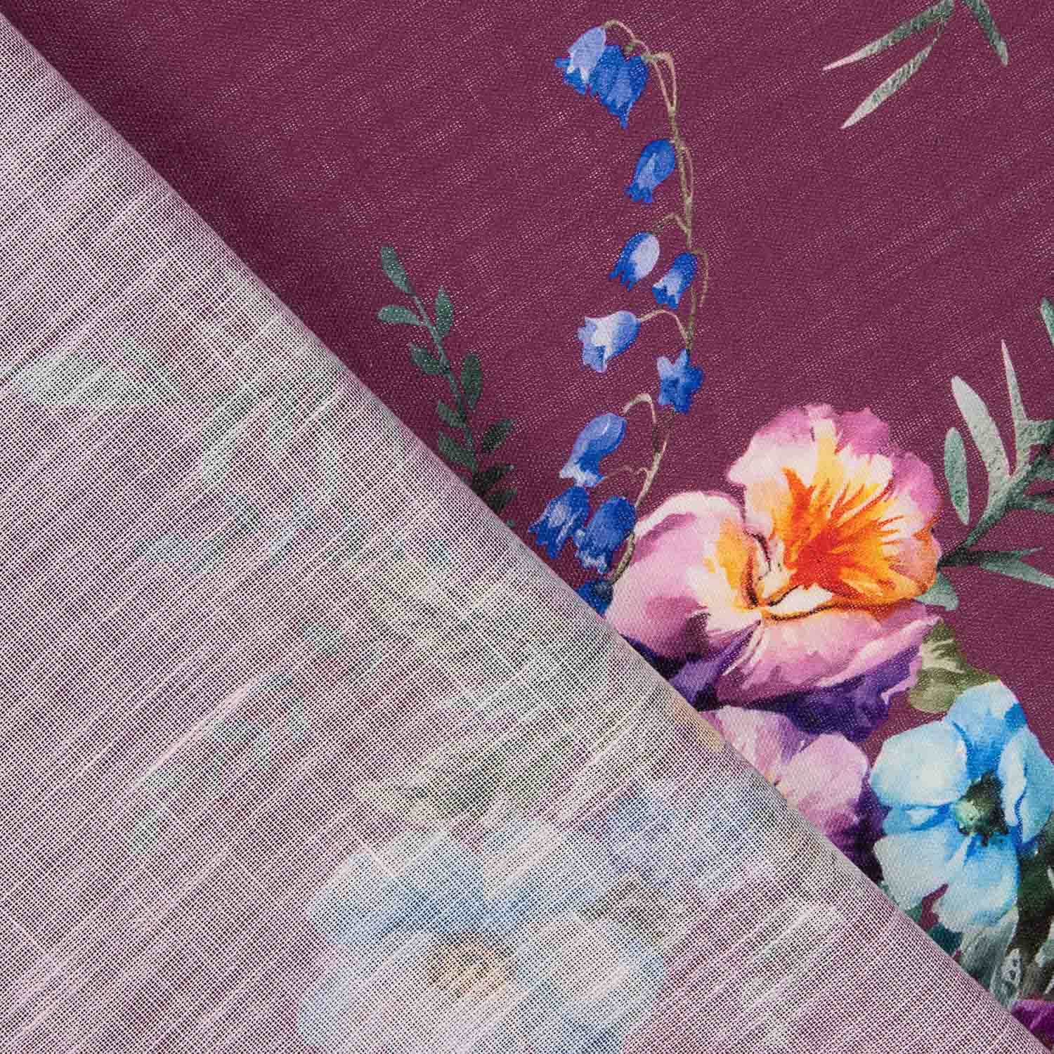 Rústico Estampado Floral Bordô - Ribes y Casals