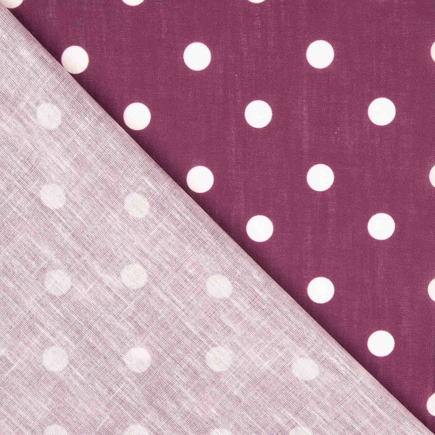 Rústico Estampado Lunar 15 mm Bordô - Ribes y Casals