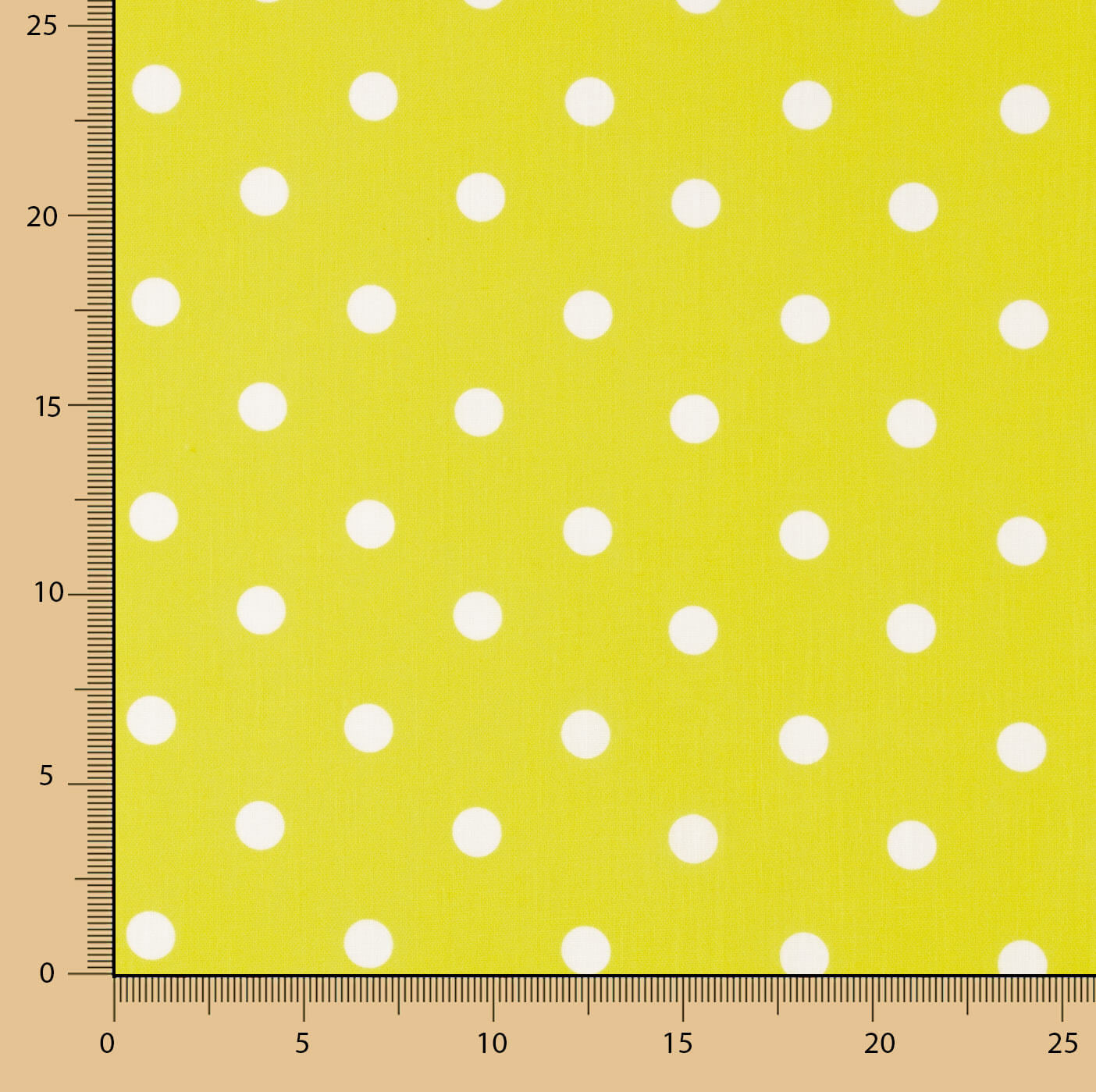 Rústico Estampado Lunar 15 mm Lima - Ribes y Casals