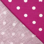 Tecido Rústico Estampado Bolinhas 7mm Fúcsia - Ribes y Casals