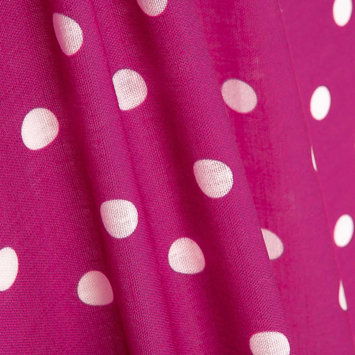 Tecido Rústico Estampado Bolinhas 7mm Fúcsia - Ribes y Casals