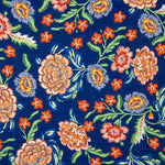 Tecido Rústico Estampado Manila Azul - Ribes y Casals