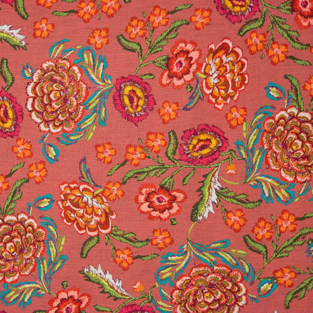 Tecido Rústico Estampado Manila Caldera - Ribes y Casals