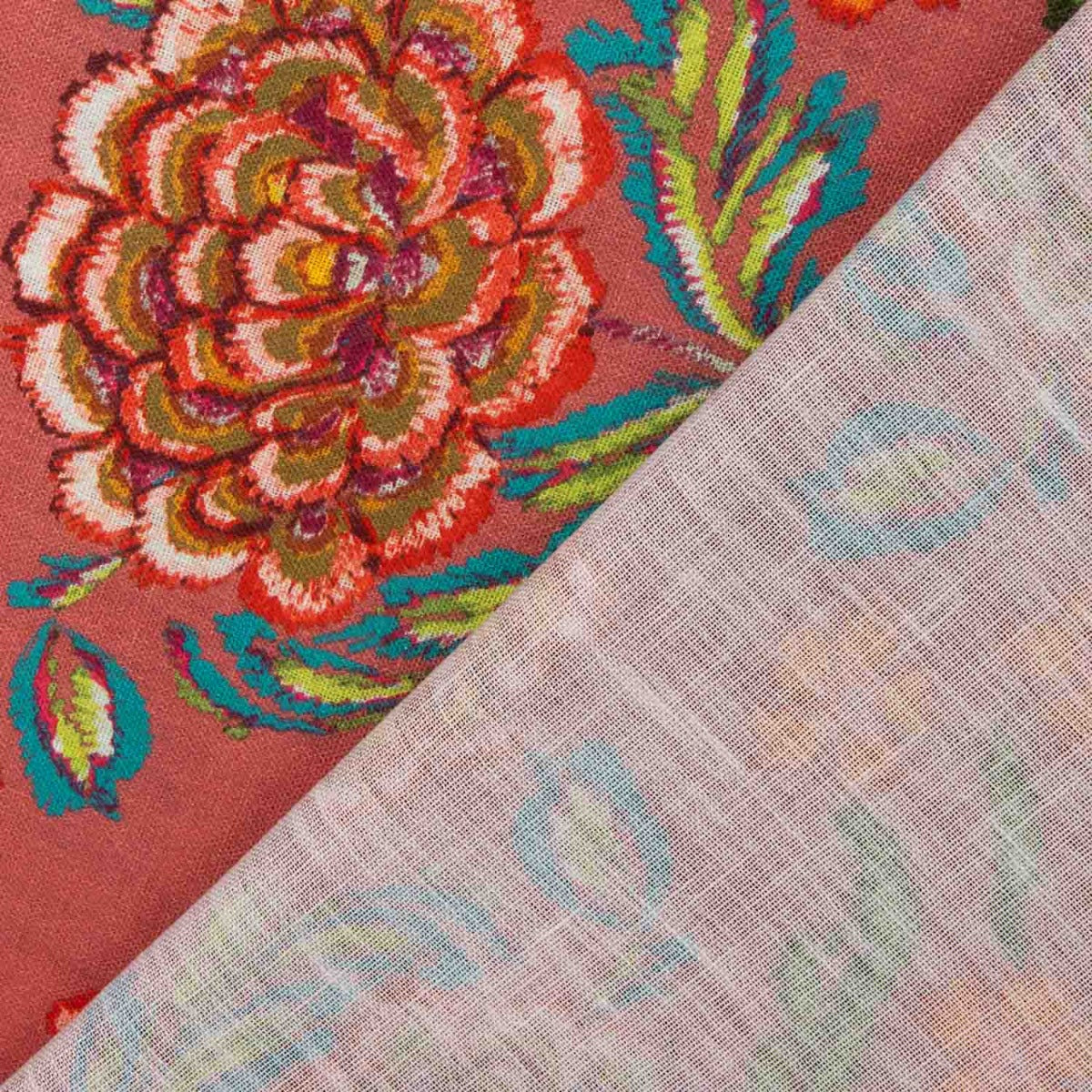 Tecido Rústico Estampado Manila Caldera - Ribes y Casals