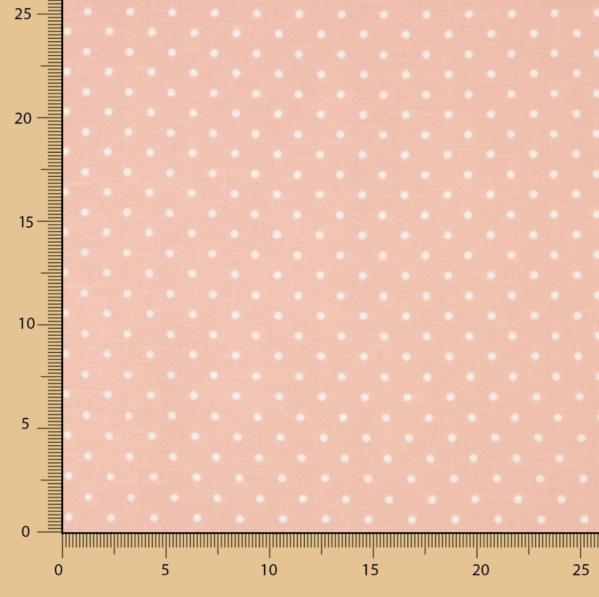 Tecido Rústico Estampado Bolinhas 3mm Rosa - Ribes y Casals