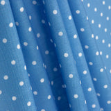 Tecido Rústico Estampado Bolinhas 3mm Azul - Ribes y Casals