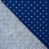 Tecido Rústico Estampado Bolinhas 3mm Azul - Ribes y Casals