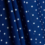 Tecido Rústico Estampado Bolinhas 3mm Azul - Ribes y Casals