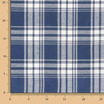 Viyela Quadro Kansas Azul-Branco - Ribes y Casals