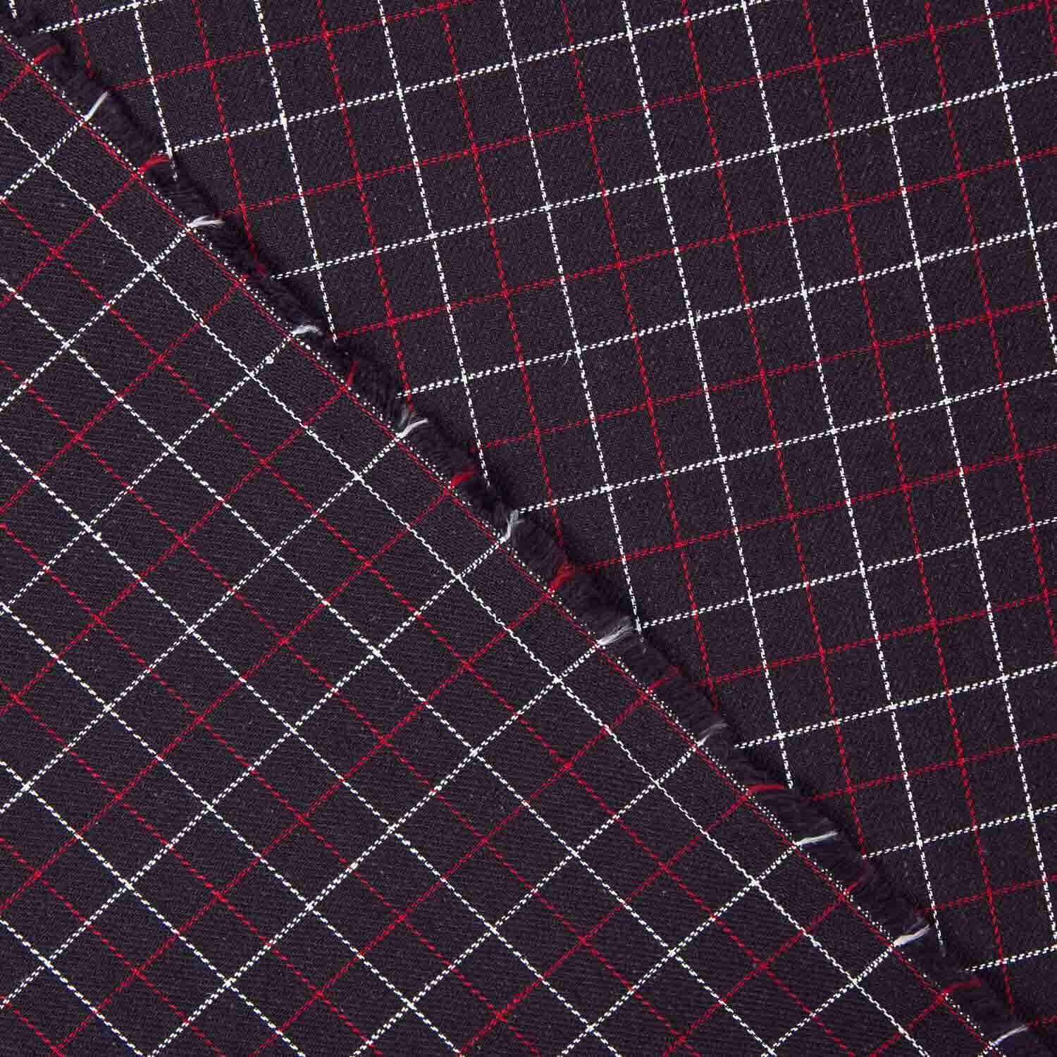Viyela Quadro Noruega Marinho-Vermelho - Ribes y Casals