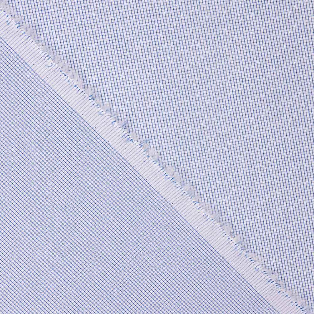 Camisería Algodón Cuadro Ventana Azul - Ribes y Casals