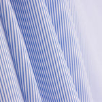 Retal Camisería Algodón Mini Rayitas Azules 140x140 cm - Ribes y Casals