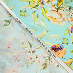 Cetim Seda Natural Cremona Azul - Ribes y Casals