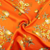 Satén Seda Natural Portofino Coral Intenso - Ribes y Casals