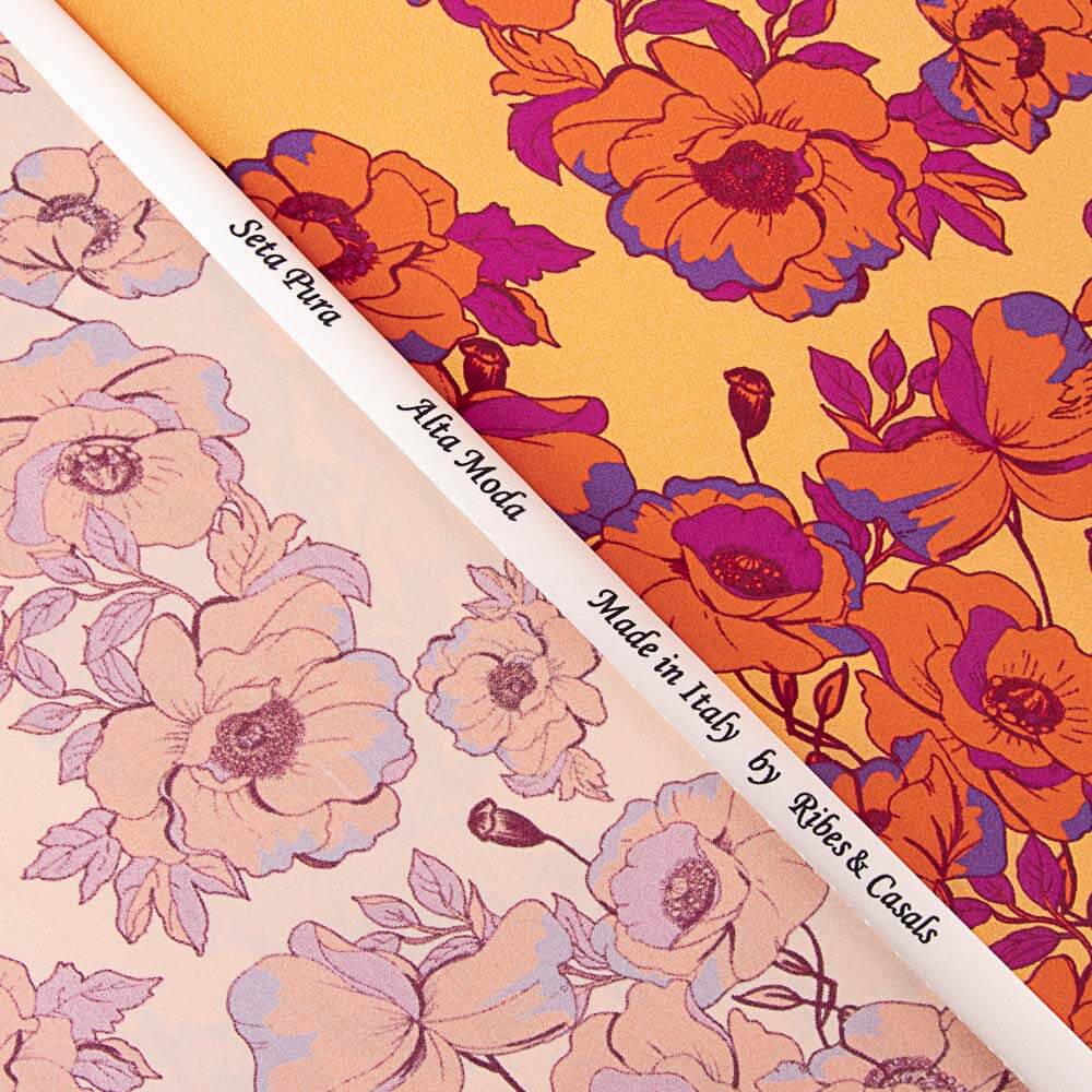 Cetim Seda Natural Asti Salmão - Ribes y Casals