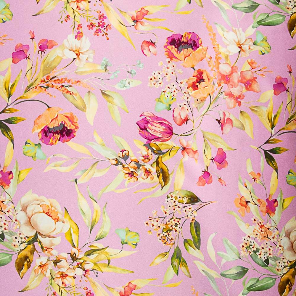 Cetim Seda Natural Cremona Magenta - Ribes y Casals