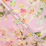 Retal Gasa Seda Natural Cremona Magenta 140x135 cm. - Ribes y Casals