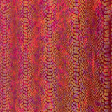 Retal Velvet Spandex Snake Rojo 145x145 cm - Ribes y Casals