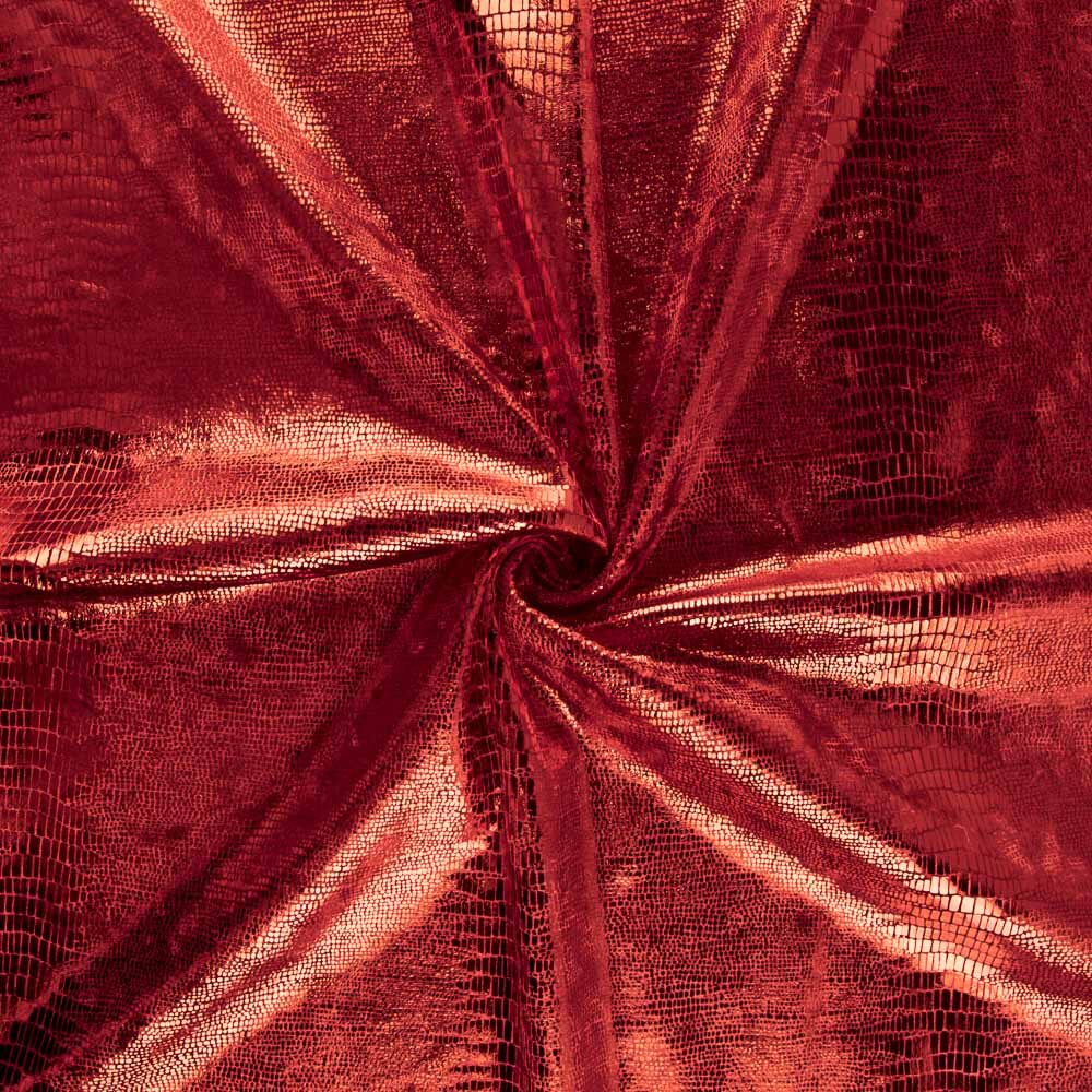 Veludo Spandex Lagarto Vermelho - Ribes y Casals