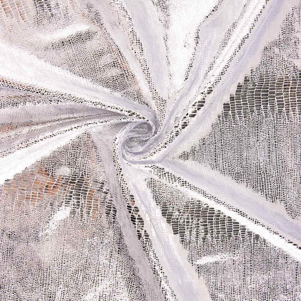 Veludo Spandex Lagarto Prata - Ribes y Casals