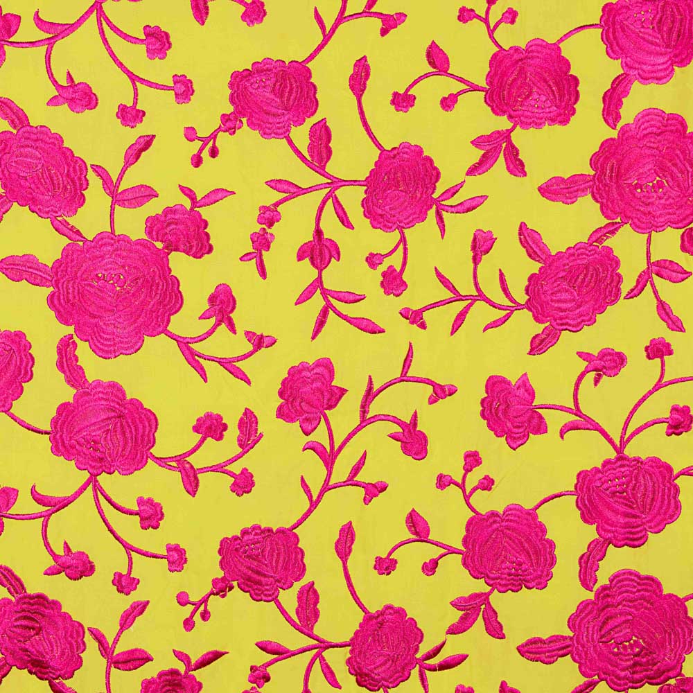 Xale Bordado Fúcsia Tencel Albero - Ribes y Casals