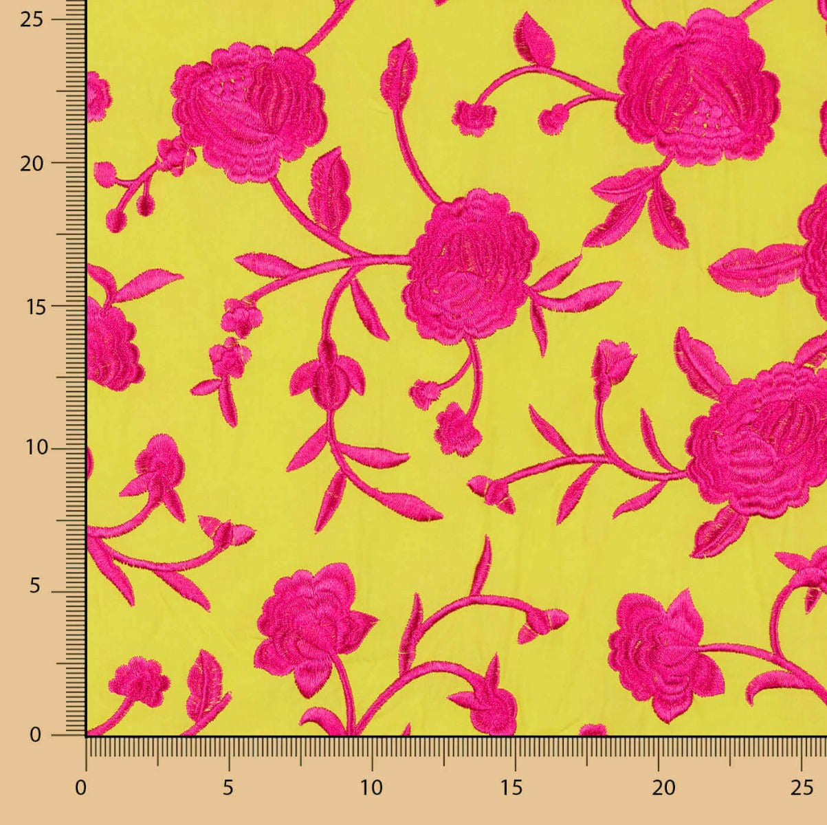 Xale Bordado Fúcsia Tencel Albero - Ribes y Casals