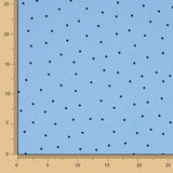 Crepe Poliéster Muito Caimento Bolinhas Mini Azul - Ribes y Casals