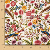 Crepe Poliéster Muito Caimento Estampado Xale Beija-flor Cru - Ribes y Casals