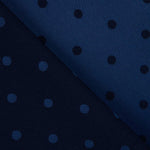 Jacquard Bolinhas Bicolor Marinho - Ribes y Casals