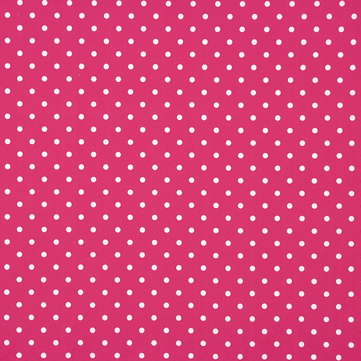 Popeline Flamenca Estampado Bolinhas 7mm Fúcsia/Branco - Ribes y Casals