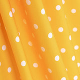 Popeline Flamenca Estampado Bolinhas 7mm Amarelo/Branco - Ribes y Casals