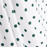 Popeline Flamenca Estampado Bolinhas 7mm Branco/Verde Escuro - Ribes y Casals