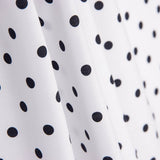 Popeline Flamenca Estampado Bolinhas 7mm Branco/Preto - Ribes y Casals