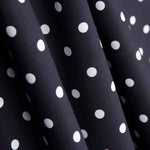 Popeline Flamenca Estampado Bolinhas 7mm Preto/Branco - Ribes y Casals